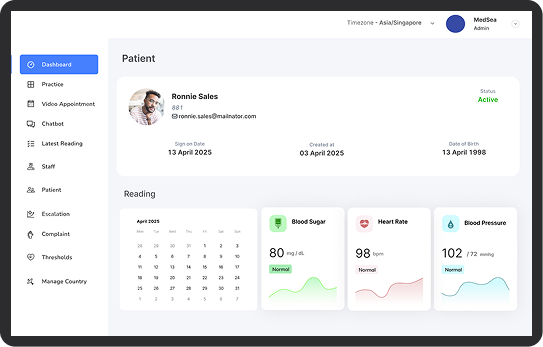 Hospital at Home clinician screen